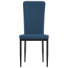 Sillas de comedor 4 unidades terciopelo azul 4
