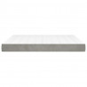 Colchón de muelles ensacados terciopelo gris claro 160x200x20cm 4