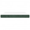 Colchón muelles ensacados terciopelo verde oscuro 180x200x20 cm 3