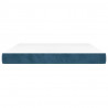 Colchão de molas ensacadas 180x200x20 cm veludo azul-escuro 3