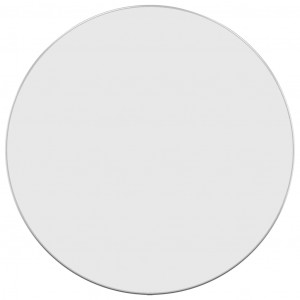 Espejo de pared redondo plateado Ø 60 cm H