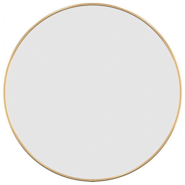 Espejo de pared redondo dorado Ø 50 cm M 2