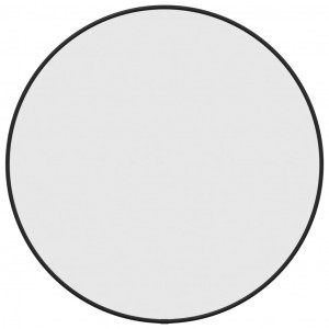 Espejo de pared redondo negro Ø 50 cm H