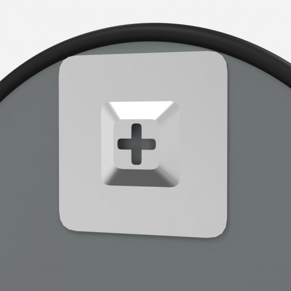 Espelho de parede Ø50 cm redondo preto M 5