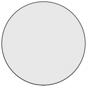 Espejo de pared redondo negro Ø 60 cm H