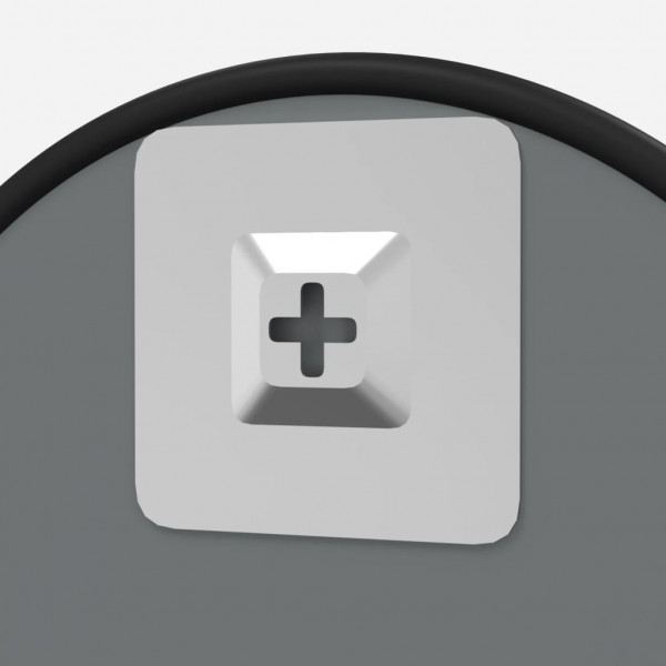 Espelho de parede Ø60 cm redondo preto M 5