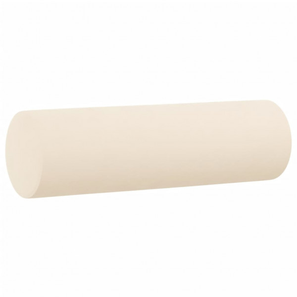 Almofadas decorativas 2 pcs Ø15x50 cm veludo cor creme M 3