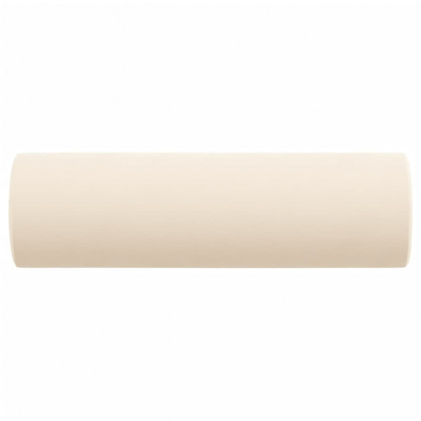Almofadas decorativas 2 pcs Ø15x50 cm veludo cor creme M 4