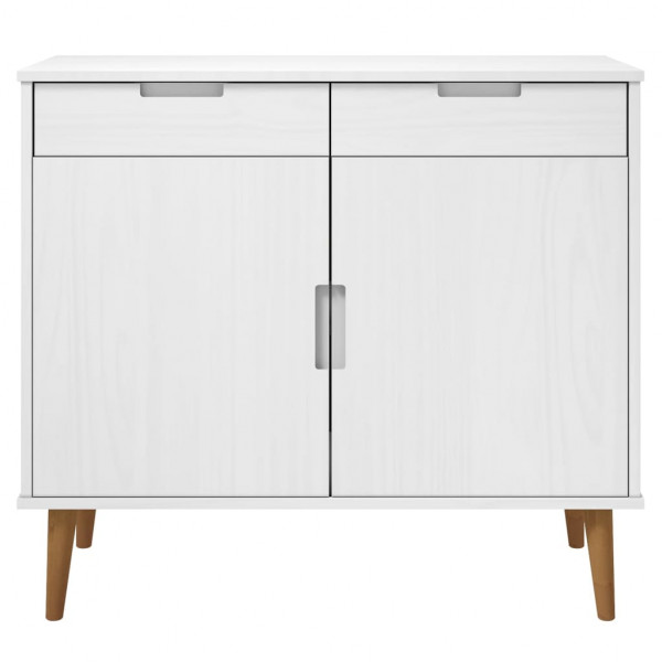 Aparador MOLDE 90x40x80 cm pinho maciço branco M 4