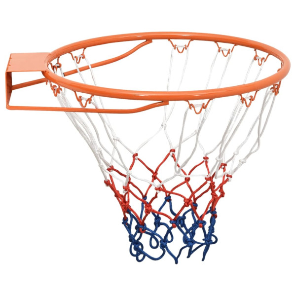 Cesto de basquetebol 39 cm aço laranja M 3