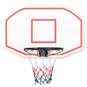 Tablero de baloncesto polietileno blanco 109x71x3 cm H