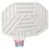 Tabela de basquetebol 109x71x3 cm polietileno branco 4