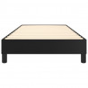 Estructura de cama box spring cuero sintético negro 90x190 cm 5