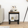 Mesa de centro madera maciza mango y contrachapada 40x31x46 cm 3