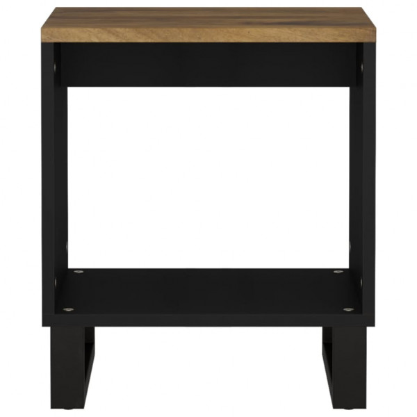 Mesa de centro madera maciza mango y contrachapada 40x31x46 cm M 4