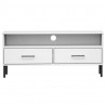 Mueble de TV con patas de metal OSLO madera maciza pino blanco 4