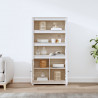 Aparador alto madera maciza de pino blanco 80x35x154 cm 3