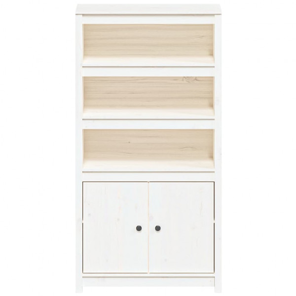 Aparador alto madera maciza de pino blanco 80x35x154 cm M 5