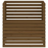 Compostador de madera maciza de pino marrón miel 100x100x102 cm 5
