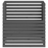 Compostador de madera maciza de pino gris 100x100x102 cm 5