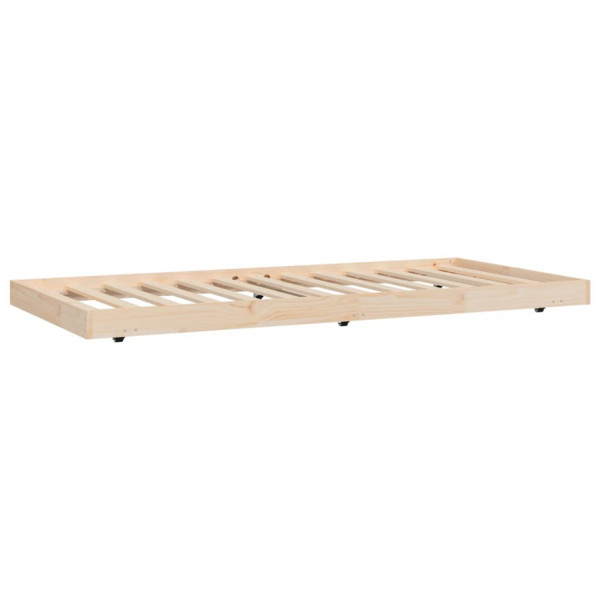 Estructura de cama madera maciza de pino 90x190 cm M 4