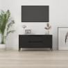 Mueble para TV madera contrachapada negro 102x44.5x50 cm 3