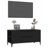 Mueble para TV madera contrachapada negro 102x44.5x50 cm 4