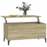Mesa de centro madera contrachapada roble Sonoma 90x44.5x45 cm 5
