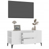 Móvel p/ TV 102x44.5x50 cm derivados madeira branco brilhante 5