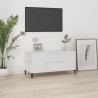 Mueble para TV madera contrachapada blanco 102x44.5x50 cm 1