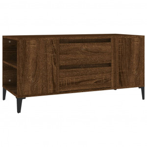 Mueble para TV madera contrachapada marrón roble 102x44.5x50 cm H