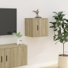 Mueble para TV de pared roble Sonoma 40x34.5x40 cm 1