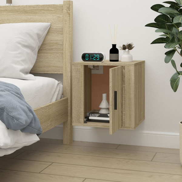 Mueble para TV de pared roble Sonoma 40x34.5x40 cm M 4