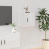 Mueble para TV de pared blanco brillante 40x34.5x40 cm 1