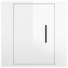 Mueble para TV de pared blanco brillante 40x34.5x40 cm 5