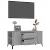 Mueble de TV madera contrachapada gris Sonoma 102x44.5x50 cm 5