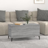 Mesa de centro madera contrachapada gris Sonoma 90x44.5x45 cm 3