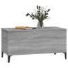 Mesa de centro madera contrachapada gris Sonoma 90x44.5x45 cm 4