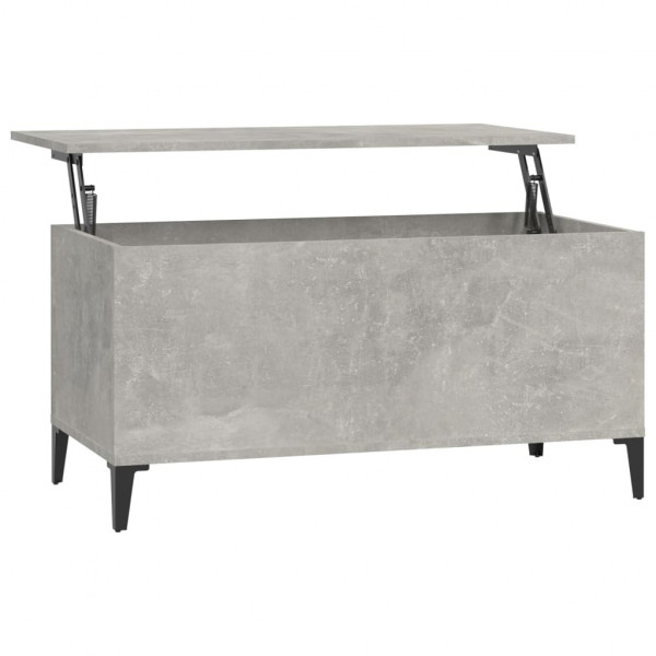 Mesa de centro 90x44.5x45 derivados de madeira cinzento cimento M 2