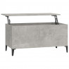 Mesa de centro madera contrachapada gris hormigón 90x44.5x45 cm 2