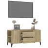 Mueble para TV madera contrachapada roble Sonoma 102x44.5x50 cm 5