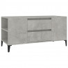 Mueble de TV madera contrachapada gris hormigón 102x44.5x50 cm 2