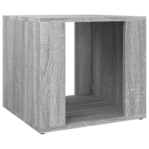Mesita de noche madera contrachapada gris Sonoma 41x40x36 cm M 2
