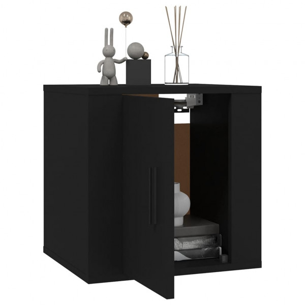 Mueble para TV de pared negro 40x34.5x40 cm M 3