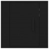 Mueble para TV de pared negro 40x34.5x40 cm 5