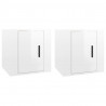 Móveis de TV para parede 2 pcs 40x34.5x40 cm branco brilhante 2