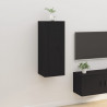 Mueble para TV de pared negro 40x34.5x100 cm 1
