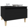 Mesa auxiliar de madera contrachapada negro 50x46x35 cm 4