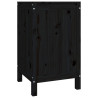 Caixa para roupa 44x44x76 cm madeira de pinho maciça preto 5