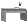Mesa de centro madera contrachapada gris Sonoma 68x50x38 cm 4